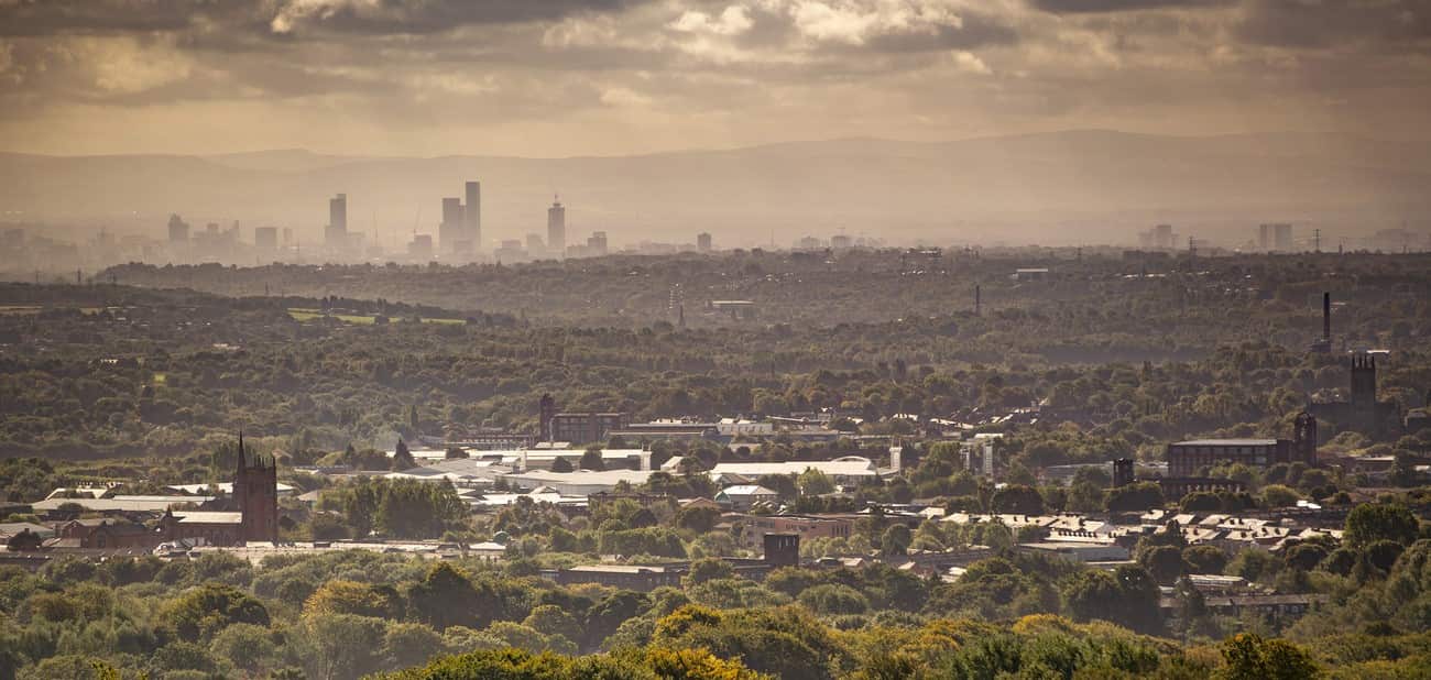 Skyline view of Bolton