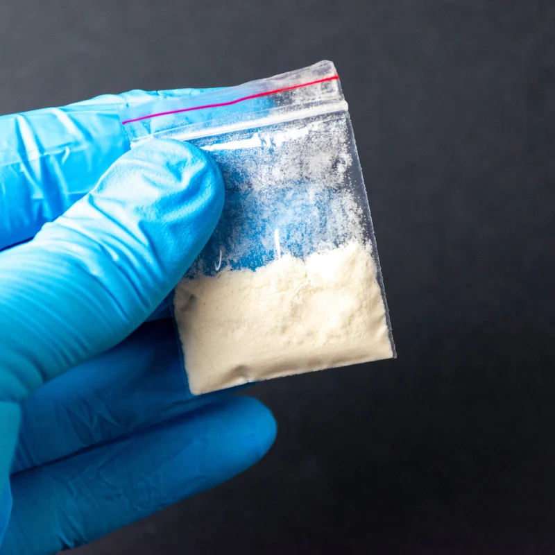 angel dust (PCP) in a small zip-lock bag