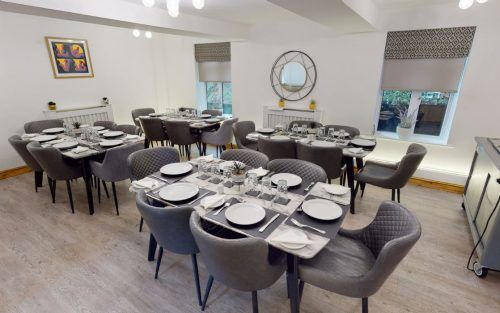 drug and alcohol rehab dining room