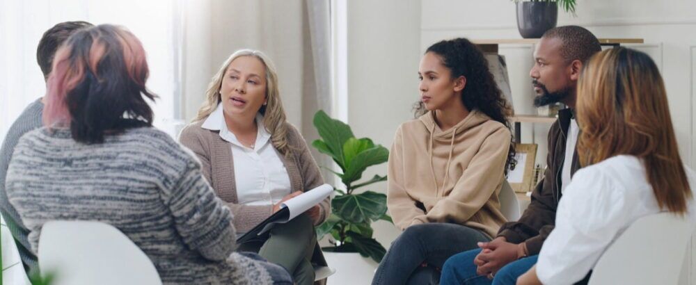 group therapy in a drug and alcohol rehab Bury St Edmunds