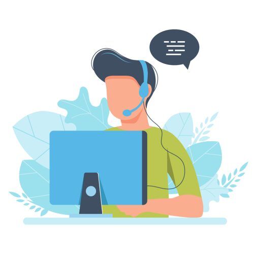 customer care service man